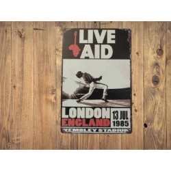 Wandschild LIVE AID '13....