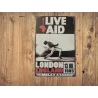 Enseigne murale LIVE AID '13 juillet 1985' Vintage Retro - Mancave - Décoration murale - Enseigne publicitaire -