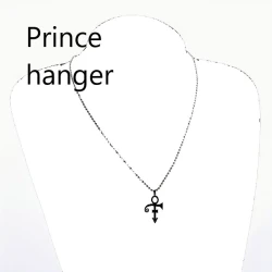 Ketting met PRINCE (symbool van de liefde) hanger aan ketting (zwart)