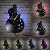 LP clock Guitar Gibson Les Paul / vinyl wall clock with LED lighting