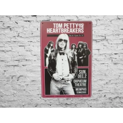 Metal wall sign Tom Petty - mancave - metal plate