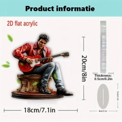 Fiberglass/Acrylic Rockstar 2D ELVIS PRESLEY -