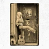 Wandschild DOLLY PARTON - Vintage Retro - Mancave - Wanddekoration - Werbeschild - Metallschild