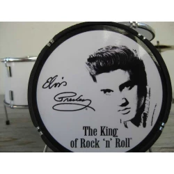 Drumstel Elvis Presley Tribute met handtekening