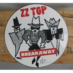 Originele Picture Disk (LP) van ZZ Top 'Breakawy' 1994