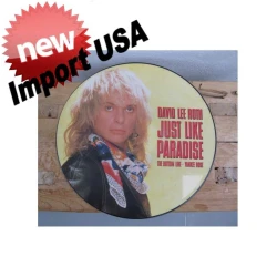 Originele Picture Disk (LP) van David Lee Roth 'just like paradise' 1986-1988