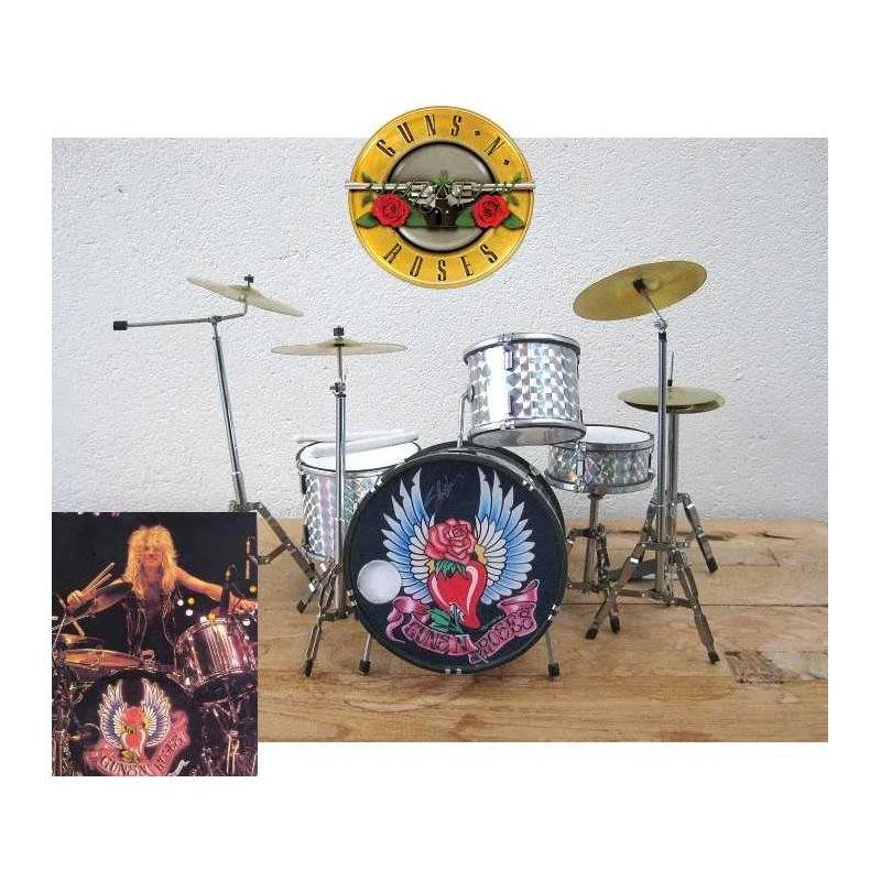 Drumstel Guns n' Roses Steven Adler Tama  silver 2011