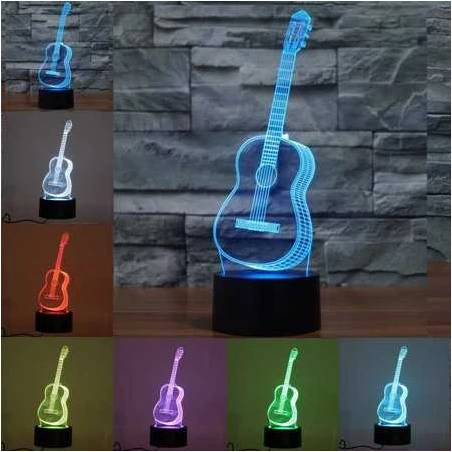 LED klassieke gitaar lamp (instelbare kleuren)