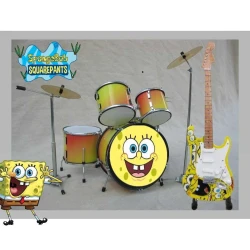 Miniatuur Sponge Bob drumstel