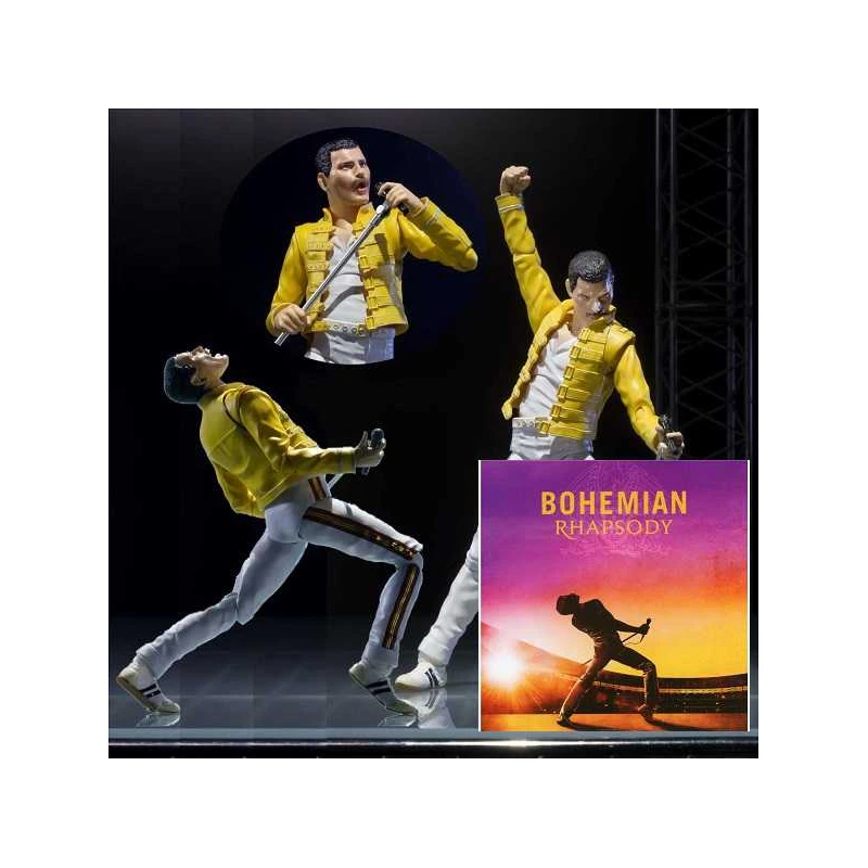 Rock action figure QUEEN Freddie Mercury - Queen - Live at wembley stadium S H Bandai