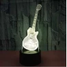 ROCK LED gitaar Gibson Les Paul 3D lamp (7 kleuren instelbaar) one-touch