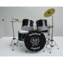 miniatuur drumstel black van Motorhead - STANDAARD model -