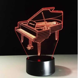 Piano - Vleugel LED verlichting (verandert van kleur)