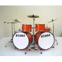 Miniatuur drumstel TAMA Starclassic double bass (o.a. Toto) orange Flux 7 delige set