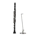 Handgemaakte metalen klarinet "Exquisite\' met koffertje en standaard