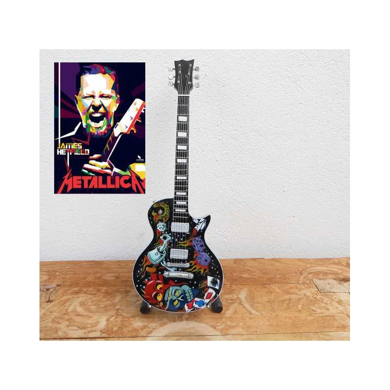 Gitaar Gibson Les Paul Metallica ''James Hetfield Kulture Graphics''