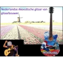 gitaar akoestisch van Nederlandse gitaarbouwer "Holland" UNIEK EXEMPLAAR
