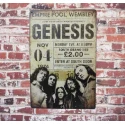 Wandbord  GENESIS  \'Wembley 1974\' - Vintage Retro - Mancave - Wand Decoratie - Reclame Bord - Metalen bord
