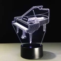 Piano - Vleugel LED verlichting (verandert van kleur) inclusief afstandsbediening/remote control