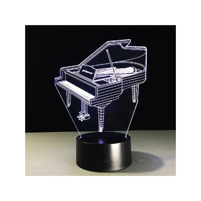 Piano - Vleugel LED verlichting (verandert van kleur) inclusief afstandsbediening