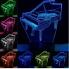 Piano - Vleugel LED verlichting (verandert van kleur) inclusief afstandsbediening