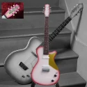 minatuur gitaar Dan Electro  Copper 1956 (O.a. Jimmy Page en U2)