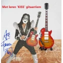 Gitaar Ace Frehley - KISS - Gibson Les Paul met leren gitaarriem (zonder opdruk)