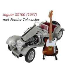 SET Jaguar SS100 (1937) met gitaar  (NIEUW in doos)