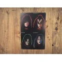 Wandbord  KISS \'Solo Albums 1978\'  Vintage Retro - Mancave - Wand Decoratie - Reclame Bord - Metalen bord