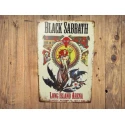 Wandbord  BLACK SABBATH \'Long Island Arena 1971\' Vintage Retro - Mancave - Wand Decoratie - Reclame Bord - Metalen bord