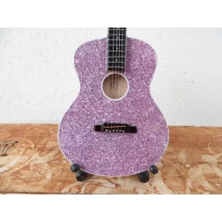 Miniatuur gitaar Taylor Swift  "Rainbow Pink" semi-akoestisch