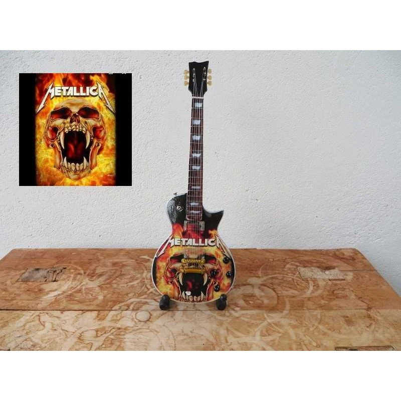 Miniatuur gitaar Gibson Les Paul METALLICA Tribute