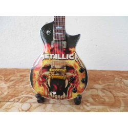 Miniatuur gitaar Gibson Les Paul METALLICA Tribute