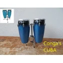Cubaanse BLUE CONGA\'S op standaard