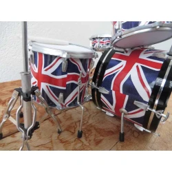 Drumstel THE ROLLING STONES  "English Flag" - LUXE model -