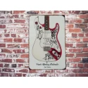 Metalen Wandbord Fender Monterey Stratocaster Jimi Hendrix