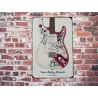 Panneau mural en métal Fender Monterey Stratocaster Jimi Hendrix