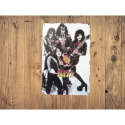 Wandschild KISS „23. Mai 1979 Dynastie“ – Vintage Retro – Mancave – Wanddekoration – Werbeschild – Metallschild