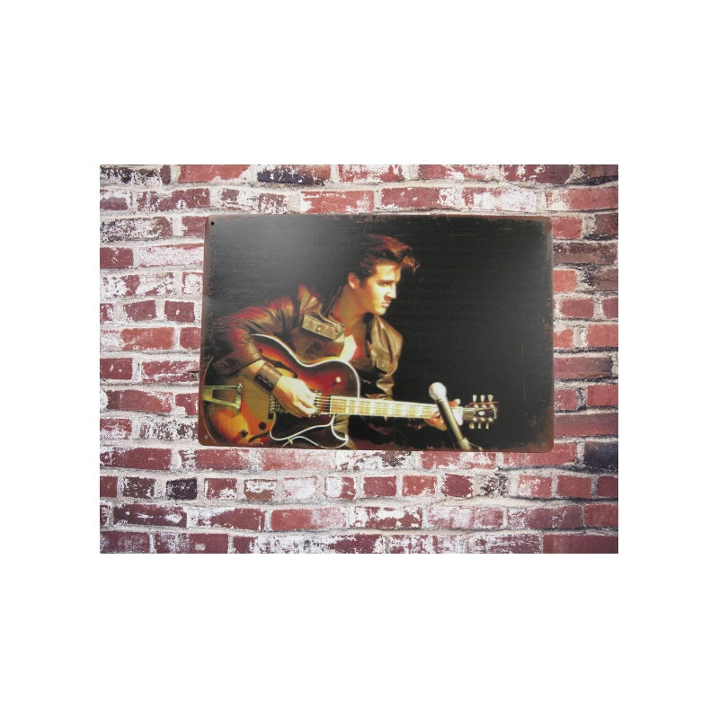 Wall sign ELVIS PRESLEY 'Classic' - Vintage Retro - Mancave - Wall Decoration - Advertising Sign - Metal sign
