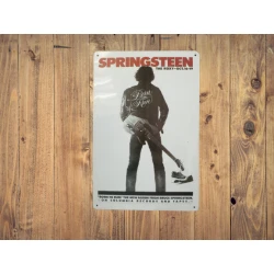 Enseigne murale Bruce Springsteen "The Boss" - Vintage Retro - Mancave - Décoration murale - Enseigne publicitaire