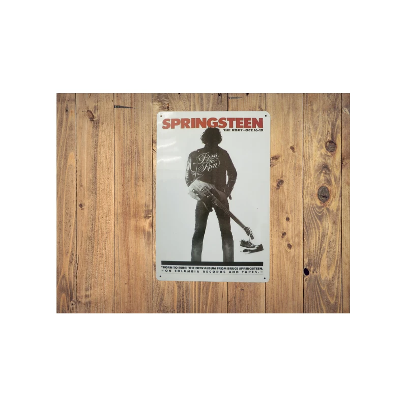 Wandschild Bruce Springsteen „The Boss“ – Vintage Retro – Mancave – Wanddekoration – Werbeschild – Metallschild