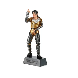 Figurine rock Michael Jackson (moulée en résine) avec base lestée