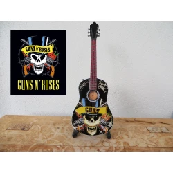 Miniatuur gitaar Guns 'N Roses (GNR) signed akoestisch