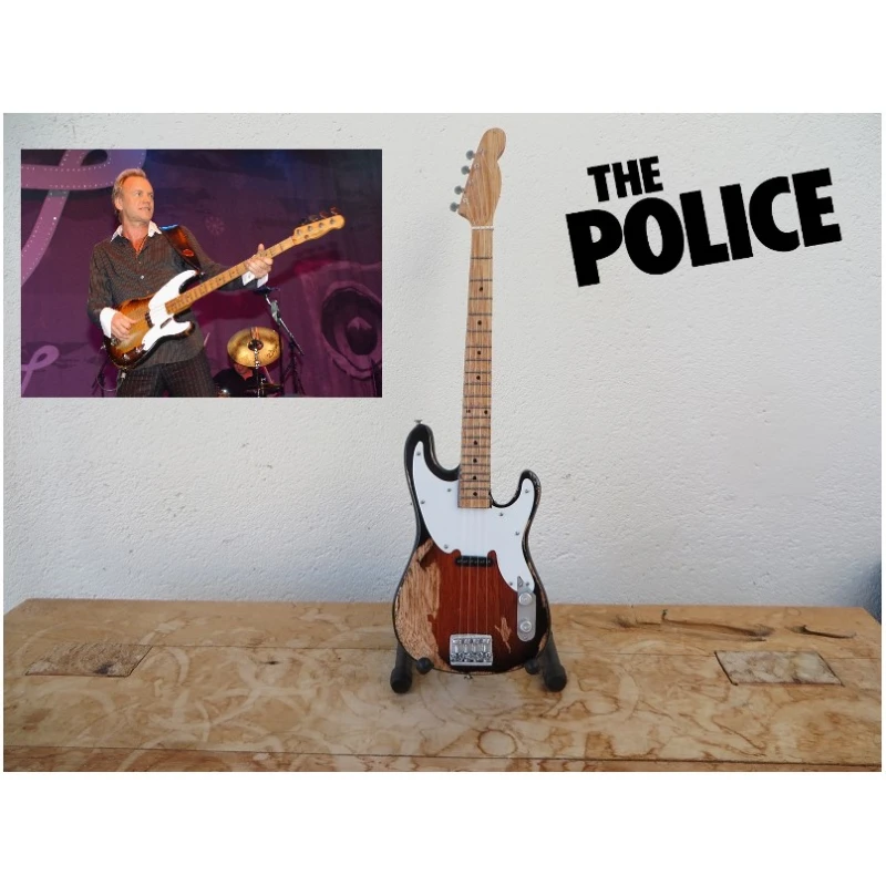 Miniature Bass Guitar Fender Precision Bass MIJ 2001 - 2013 Sting (Police)