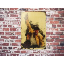 Plaque murale en métal Freddie Mercury - Queen - photo-art signée