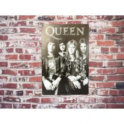 Wall sign QUEEN Queen "the old days" classic / Vintage Retro - Mancave - Wall Decoration - Advertising Sign - Metal sign