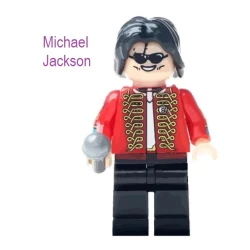 Lego achtig ROCK poppetje Michel Jackson (Leave me alone)