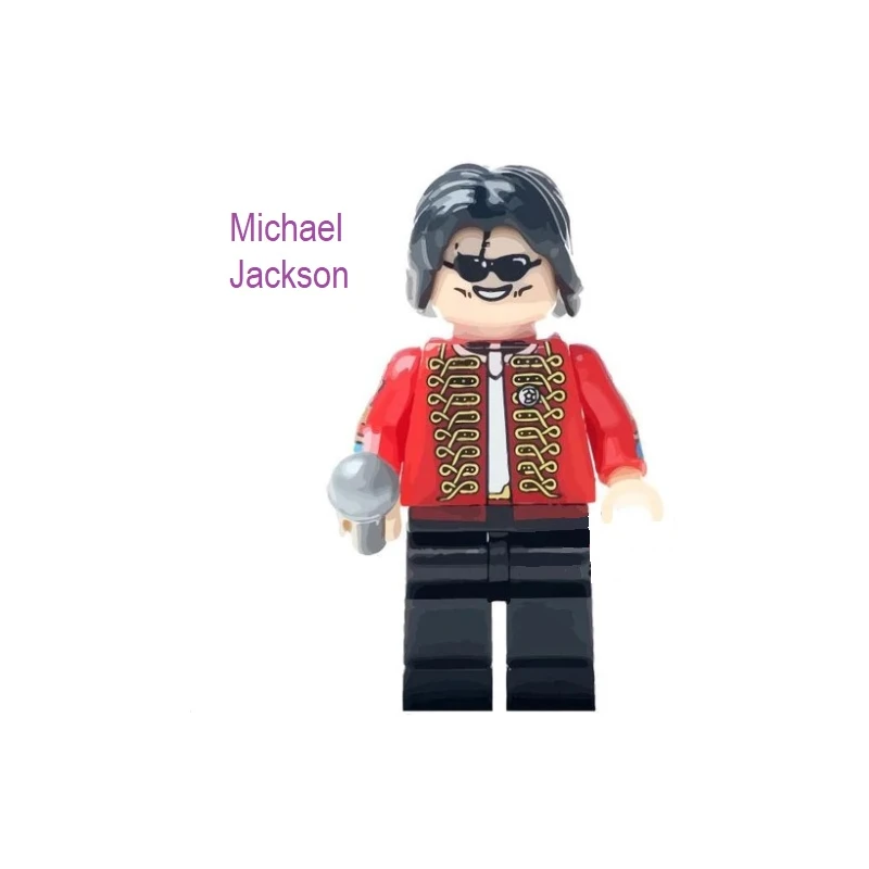 Lego ROCK poppetje Michel Jackson (Leave me alone)