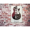 Wandschild Gibson les Paul Nr. 5 THE WHO – Vintage Retro – Mancave – Wanddekoration – Werbeschild – Metallschild
