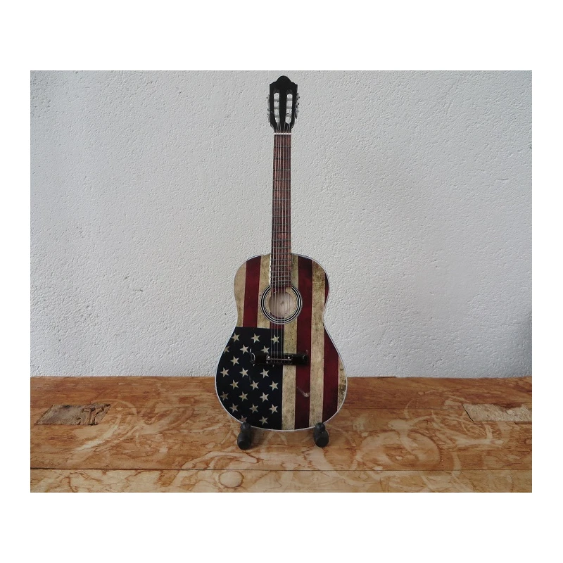 Akustische Gitarre Oscar Schmidt OG10CE-FLAG American Flag Graphic
